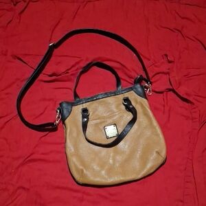 Valentino Tan and Black Shoulder Bag